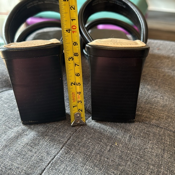 Alfani leather step n flex black square toe heels sandals 9.5 - Picture 11 of 11